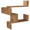 vidaXL Wall Corner Shelves 2 pcs Old Wood 40x40x49.5 cm Engineered Wood
