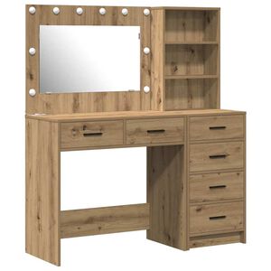 vidaXL Dressing Table 2 pcs Brown 78.5 x 41 x 135 cm Engineered Wood
