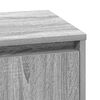 vidaXL Bedside Cabinet Grey 39 x 34.5 x 50 cm Engineered wood