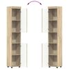 vidaXL Bathroom Cabinet Set TULUM Sonoma Oak 37 x 31.5 x 203 cm