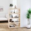 vidaXL Book Cabinet/Room Divider 80x30x135.5 cm Solid Wood Pine