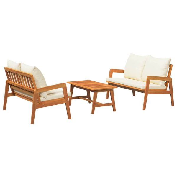 vidaXL Bistro Set 3 pcs Brown 115 x 65 x 71 cm Solid Acacia Wood