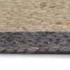 vidaXL Handmade Rug Jute with Dark Grey Border 240 cm