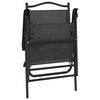 vidaXL Folding Garden Chairs 4 pcs Melange Grey Steel and Textilene