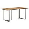 vidaXL Dining Table 160 cm Rough Mango Wood