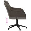 vidaXL Office Chair Dark Grey 56 x 61.5 x 72 cm Velvet