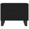 vidaXL Coffee Tables 2 pcs Black 50x50x40 cm Engineered Wood