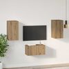 vidaXL TV Cabinet Set Wall-mounted 3 pcs Artisan oak 60 x 30 x 30 cm