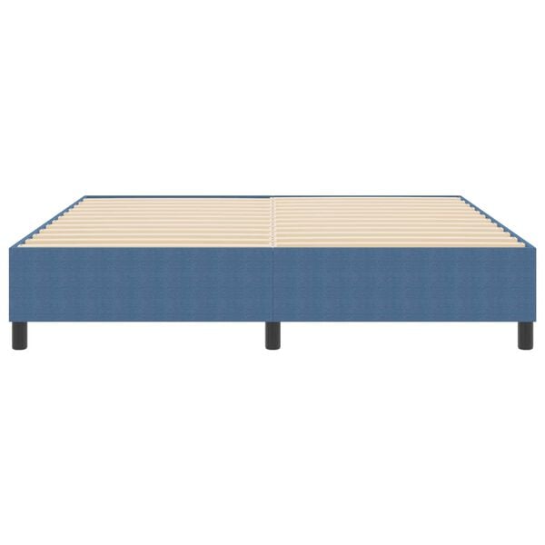 vidaXL Platform Bed Frame Blue 180 x 200 cm Fabric