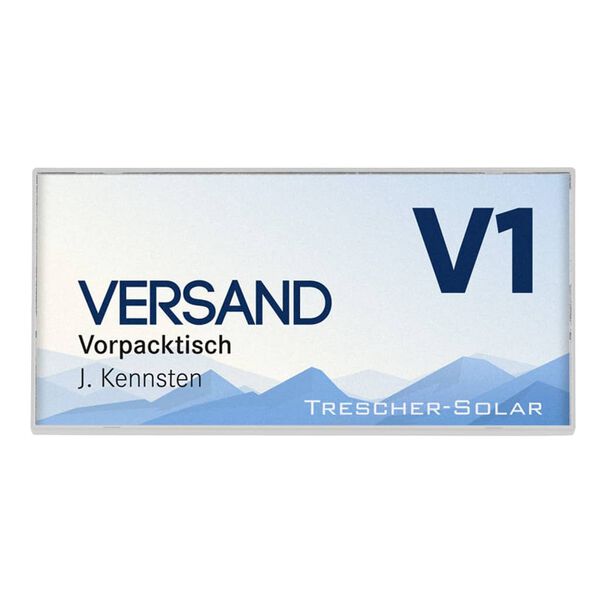 MOEDEL Easy Door Sign Kairo 7.5x14.9x1 cm White 5 pcs