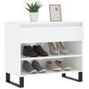 vidaXL Shoe Cabinet High Gloss White 70x36x60 cm Engineered Wood