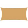 vidaXL Sunshade Sail 160 g/m&sup2; Rectangular Sand 2.5x5 m HDPE
