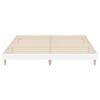 vidaXL Bed Frame without Mattress High Gloss White 200x200 cm