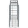 vidaXL Arched Gabion Baskets 6 pcs 300x50x100/120 cm Galvanised Iron