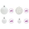 vidaXL Christmas Tree with 150 LEDs with Stand Silver 120 cm PET