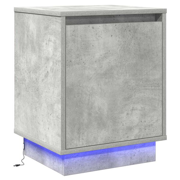 vidaXL Bedside Cabinet Concrete Grey 39 x 34.5 x 50 cm Engineered wood