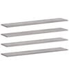 vidaXL Wall Shelves 4 pcs Grey Sonoma 100x20x1,5 cm Engineered Wood