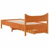 vidaXL Bed Frame with Drawers Wax Brown 90x200 cm Solid Wood Pine