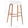 vidaXL 5 Piece Bar Set White