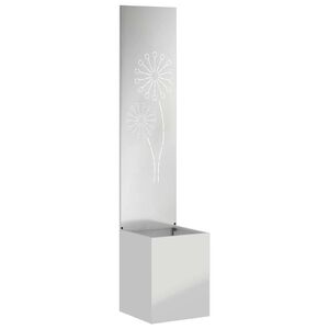 vidaXL Garden Privacy Screen Silver 32 x 150 cm Galvanised steel