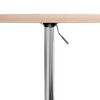 vidaXL Bar Table &Oslash;50x90.5 cm Solid Wood Oak