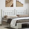 vidaXL Metal Headboard White 193 cm
