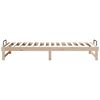 vidaXL Bed Frame Brown 100 x 220 cm Solid Pine Wood