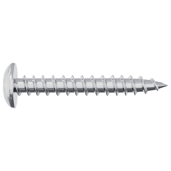 vidaXL Wood Screw 2 pcs Silver M4 x 28 mm Iron