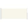 vidaXL Patio Retractable Side Awning 200x500 cm Cream