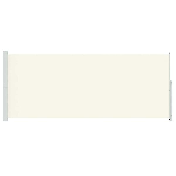 vidaXL Patio Retractable Side Awning 200x500 cm Cream