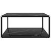 vidaXL Coffee Table Black 80x80x35 cm Tempered Glass