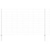 vidaXL Outdoor Wild Fence with Posts 25 x 1.4 m Galvanised Steel Mesh