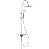 SCH&Uuml;TTE Overhead Shower Set with Tray AQUASTAR Chrome-Anthracite
