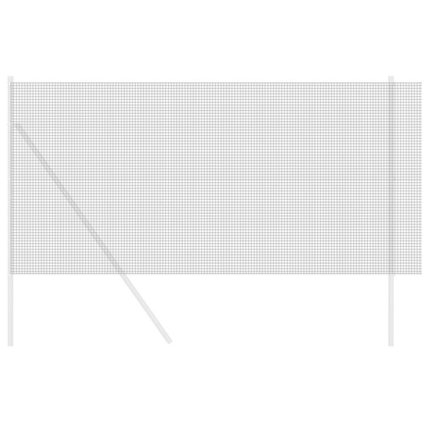 vidaXL Welded Wire Fence Grey 1 x 100 m Steel