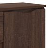 vidaXL Sideboard with Drawer Brown Oak 100 x 30 x 65.6 Engineered Wood