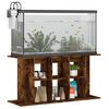 vidaXL Aquarium Stand Smoked Oak 120x40x60 cm Engineered Wood