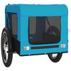 vidaXL Pet Bike Trailer Blue and Black Oxford Fabric&Iron