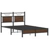 vidaXL Bed Frame without Mattress Brown Oak 120x200 cm Engineered Wood