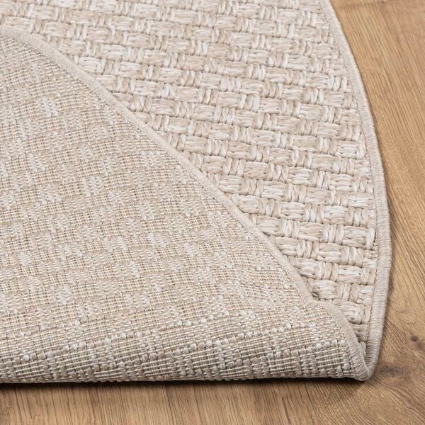 vidaXL Area Rugs Round Cream &Oslash; 200 CM