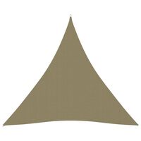 vidaXL Sunshade Sail Oxford Fabric Triangular 3x3x3 m Beige