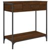 vidaXL Console Table Brown Oak 75x34,5x75 cm Engineered Wood