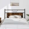 vidaXL Replace Headboard Smoked Oak 100 cm Engineered Wood and Steel
