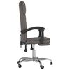 vidaXL Reclining Office Chair Grey Faux Leather