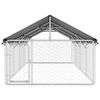 vidaXL Outdoor Dog Kennel with Roof 600x200x150 cm