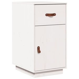 vidaXL Desk Cabinet White 40x50x75 cm Solid Wood Pine