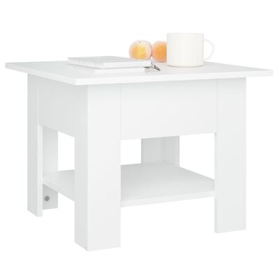 vidaXL Coffee Table White 55x55x42 cm Engineered Wood