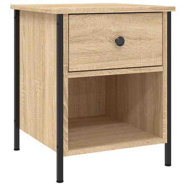 vidaXL Bedside Cabinet Sonoma Oak 40x42x50 cm Engineered Wood