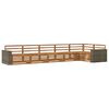 vidaXL Outdoor Sofa Set 6 pcs Natural 402 x 172.5 x 73 cm