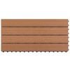 vidaXL WPC Tiles 60x30 cm 6 pcs 1m² Brown
