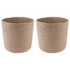 vidaXL Plant Pot Set 2 pcs Natural &Oslash; 28 x 28 cm 100% Tossa Jute